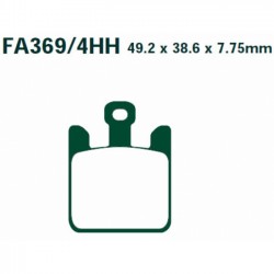 FA369/4HH - placute de frana EBC Sint HH - fata