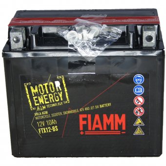 FTX12-BS - baterie moto AGM Fiamm YTX12-BS