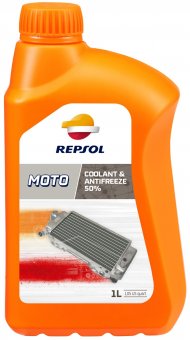 Repsol Moto Coolant & Antifreeze -25 grade, 1 litru