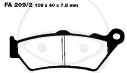 FA209/2 - placute de frana standard EBC - fata