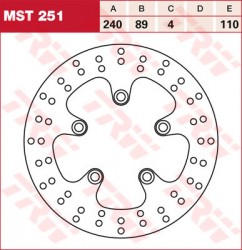 MST251 - disc de frana TRW - spate