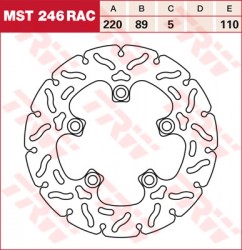 MST246 RAC - disc de frana racing TRW Lucas - spate