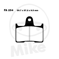 FA254 - placute de frana organica EBC - spate