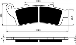 178 S3 - placute de frana sinterizate Goldfren - fata