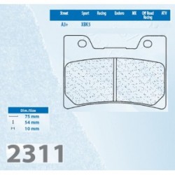 2311A3+ - placute de frana sinterizate Carbone Lorraine    fata