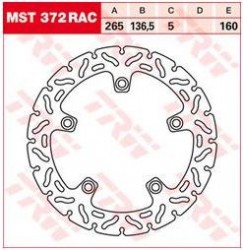 MST357 RAC - disc de frana aspect racing Lucas TRW - fata