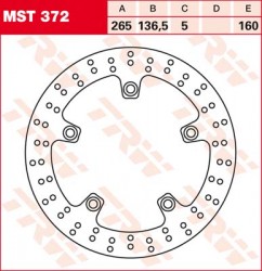 MST372 - disc de frana Lucas TRW - spate