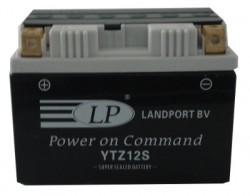 YTZ12S - acumulator moto AGM cu pachet acid Landport 12V 11Ah