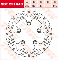 MST251 RAC - disc de frana racing TRW - spate