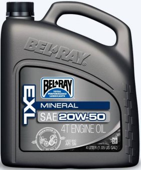 Bel Ray EXL Mineral 4T Engine Oil 20W50, 4 litri
