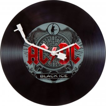 Ceas de perete disc vinil ACDC - Black Ice
