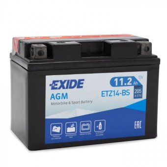 ETZ14-BS - baterie moto AGM Exide YTZ14S