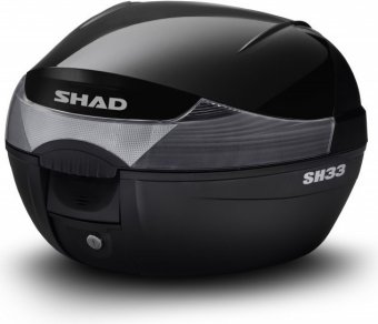 Top case cu capac colorat SHAD SH33 Black metal