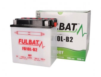 YB10L-B2 - Baterie conventionala FULBAT FB10L-B2, include electrolit, 12V 11Ah