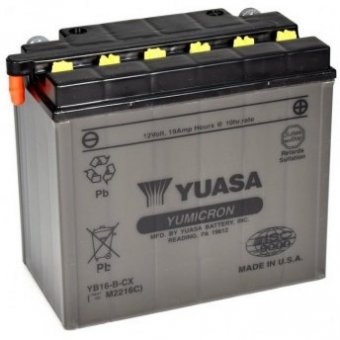 YB16-B-CX - acumulator moto Yuasa 12V 19Ah