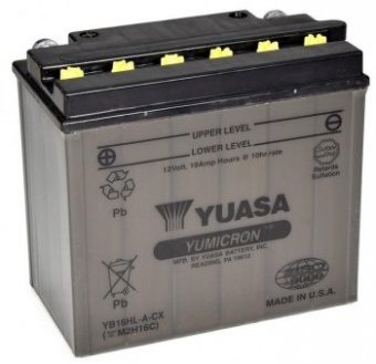 YB16HL-A-CX - acumulator moto Yuasa 12V 16Ah