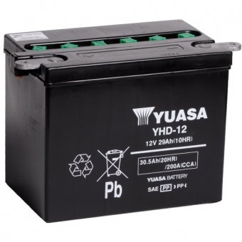 YHD-12  - acumulator moto Yuasa 12V 29Ah