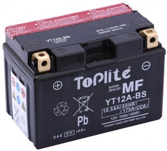 YT12A-BS - baterie Toplite AGM