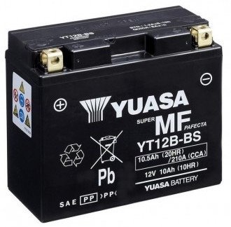 YT12B-BS - Baterie moto Yuasa FA capsulata, activata din fabrica 12V 10Ah