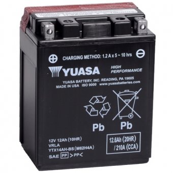 YTX14AH-BS - acumulator moto Yuasa 12V 12Ah