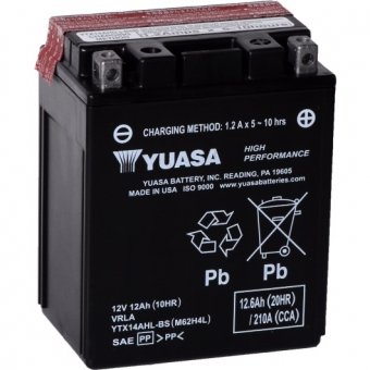 YTX14AHL-BS - acumulator moto Yuasa 12V 12Ah