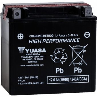 YTX14H-BS - baterie high performance Yuasa 12V 12Ah
