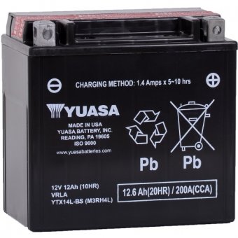 YTX14L-BS - acumulator moto Yuasa 12V 12Ah