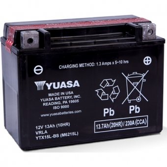 YTX15L-BS - acumulator moto Yuasa 12V 13Ah