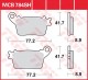 MCB784 SH - placute de frana TRW - spate