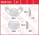 MCB523 - placute de frana organice LucasTRW - spate