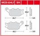 MCB755 CRQ - placute de frana carbon TRW - fata