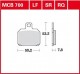 MCB700 - placute de frana TRW Lucas - spate