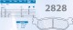 2828S4 - placute de frana sinter-grafit Carbone Lorraine - spate