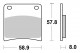 620LS - placute de frana SBS - spate