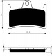 070AD - placute de frana organice Goldfren - fata