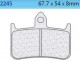 2245 A3+ - placute de frana sinterizate Carbone Lorraine - fata