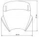 Parbriz MRA Vario-Touringscreen for Naked Bikes VTNB, transparent, negru sau fumuriu