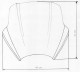 Parbriz MRA Speed-screen for Naked Bikes SPS, transparent, fumuriu, albastru sau negru