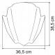 Parbriz MRA Racing-screen for naked bikes RNB, transparent, fumuriu, negru sau satin