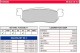 FDB2083 P - placute frana organice Ferodo Platinum - spate