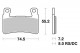734HS - placute frana sinterizate SBS - fata