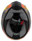 MTR S-12 Kids negru-oranj, casca moto pt. copii