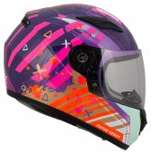 MTR S-12 Kids roz-lila, casca moto pt. copii