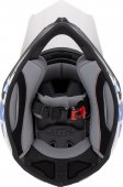 MTR X6B0S Kids alb-albastru-negru, casca motocross pt. copii