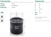 MW65 - filtru de ulei Mann, Suzuki diverse modele