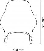 Parbriz Puig Mini Screen cu kit de montaj, div. nuante