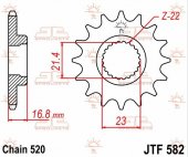 Pinion otel JT Sprockets JTF 582 - 16 dinti