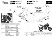 Sistem de evacuare complet 2x1 MIVV GP Y.045.L2S Carbon d105